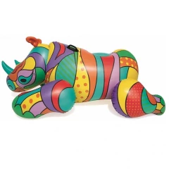 Круг для плавания Bestway 41116 Поп-арт носорог (201х102 см)