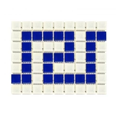 Фриз греческий бело-синий