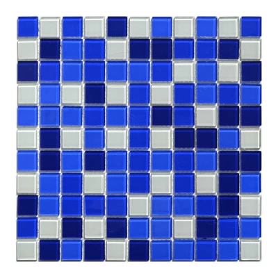 Мозаїка скляна блідо-блакитна Bagama Dark