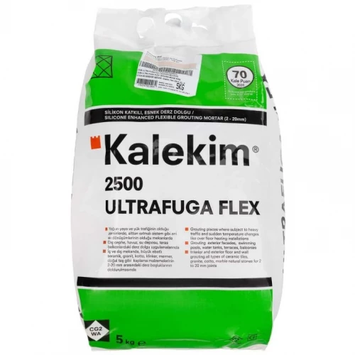 Эластичная затирка для швов с силиконом Kalekim Ultrafuga Flex 2555 (5 кг) Черный