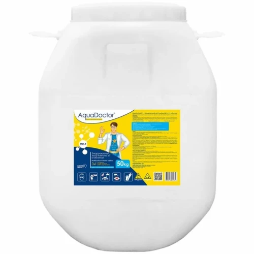 Хлор 3 в 1 для басейну AquaDoctor MC-T 50 кг (таблетки по 20 г)