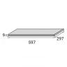 Плитка для бассейна Aquaviva Montagna Gray 298x598x9.2 мм