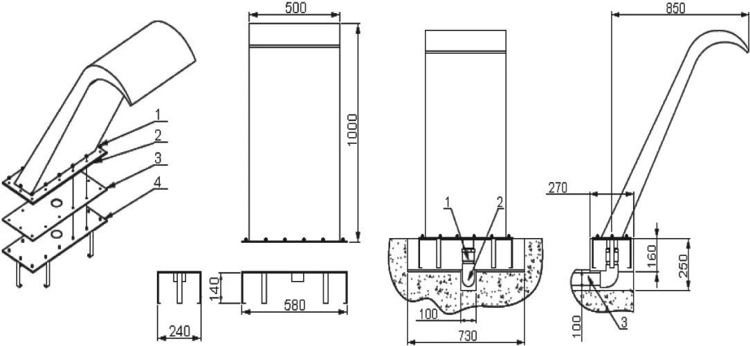 Водопад полированный Ниагара 80см AISI 304