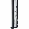 Душ солнечный Aquaviva Hybride Dada Curve алюминиевый с мойкой для ног, антрацит DS-D363NX, 40 л