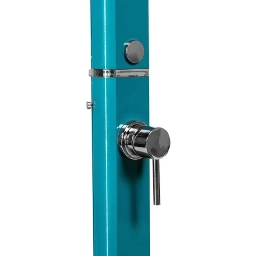 Душ вуличний Aquaviva Quick з LED підсвіткою та мийкою для ніг, синій (ottanio) Q825/5021-QL