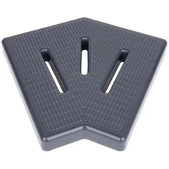 Угловой элемент Aquaviva KKG-20-2 Classic для переливной решетки, 45°, 195х25 мм (серый)