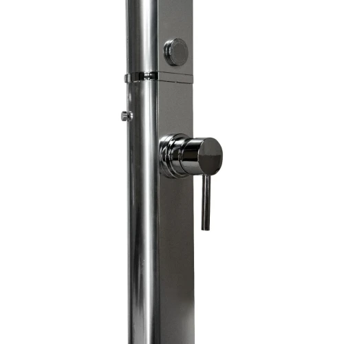 Душ вуличний Aquaviva Quick з LED підсвіткою та мийкою для ніг, алюміній Q825/9007-QL