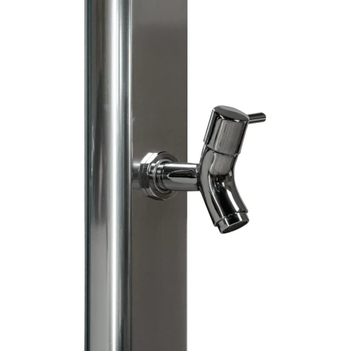 Душ вуличний Aquaviva Quick з LED підсвіткою та мийкою для ніг, алюміній Q825/9007-QL