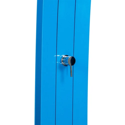 Душ солнечный Aquaviva Dada алюминиевый с мойкой для ног, голубой D320/5012, 30 л