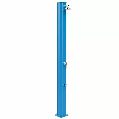 Душ сонячний Aquaviva Big Jolly алюмінієвий з мийкою для ніг, блакитний A320/5012, 35 л