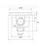 Слив донный Flexinox 87198011, под бетон