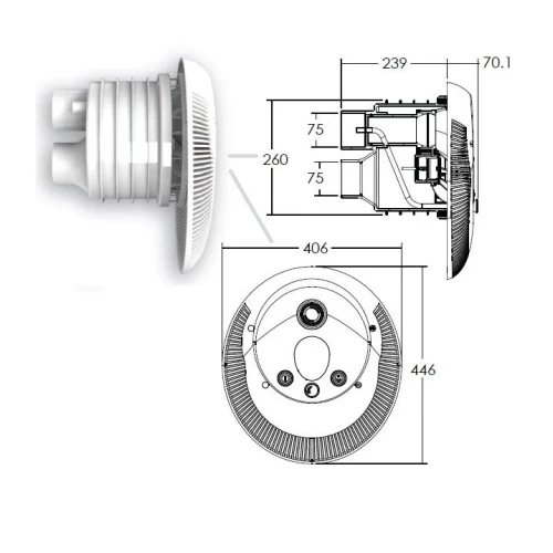 Противоток AquaViva WTB300T 60 м3/ч (380В)