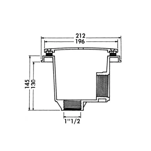 Слив донный Hayward 3253DGRPAK2 2" под лайнер (2 шт)