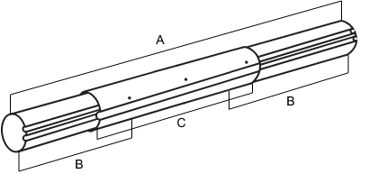 Размеры&nbsp;штанги&nbsp;телескопической Vagner&nbsp;6011971